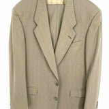 pierre cardin Men's Gray Pinstripe Sport Coat Suit Set
