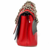 LOUIS VUITTON Very Chain Red Navy Convertible Monogram Leather Crossbody