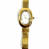 HEAVEN MAYHEM AMARA Stainless Steel Gold Tone Oval Watch