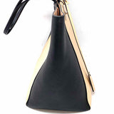 LOUIS VUITTON 2017 LockMe Cabas Black Beige Turnlock Color Block Leather Tote