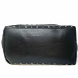 JIMMY CHOO Black Pimlico Star Studded Leather Tote
