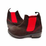 Bueno Women's Red Brown Size 38/8 Chelsea Suede Boots