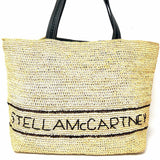 STELLA McCARTNEY Medium Raffia Beige Woven vegan leather Tote