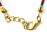 Beaded Multi-Color Charm 7.5 Bracelet