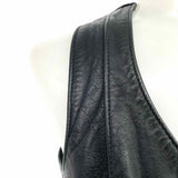 Agatha Blois New York City Custom Leather Women's Black Size XS Leather Vest