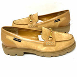 Russel&Bromley Women's Beige Size 42/12 Lugsole Suede Horsebit Loafers