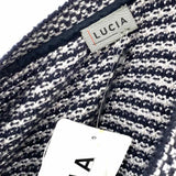 Lucia Women's Navy Size 16/L Button Down Knit Cardigan