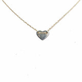 stella & dot Ever After .925 Sterling Silver Pendant 18" Heart Necklace
