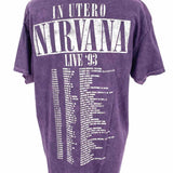 Nirvana Women's Purple Size M Crew Graphics T-shirt