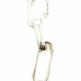 Estate .950 Silver Dangle Chain Earrings