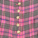 maeve Women's Pink Size 6 Wide Leg Plaid Pants