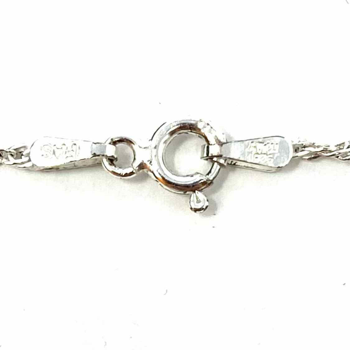 Statement .925 Sterling Silver Twisted Chain Necklace