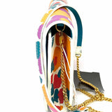 Saint Laurent Multi-Color Floral Leather Wallet