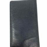 Burberry Black Bi-Fold Pebbled Leather Wallet