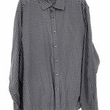 Ralph Lauren Men's Black Size XxL Cotton Plaid Made in Italy Long Sleeve Shirt