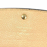 LOUIS VUITTON 2016 Emilie Black Envelope Empreinte Leather Made in Spain Wallet