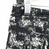 Marissa Webb Women's Black White Size 2/S mini Tweed Skirt