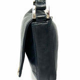 Fendi 2000-03 Mamma Bar Y2K Vintage Black Baguette Leather Shoulder Bag