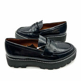 Franco Sarto Women's Black Size 6 Patent Leather Penny Loafers