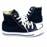 Converse Women's Black White Size 5.5 High Top Canvas Color Block Sneakers