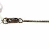 Estate 925 Sterling Silver Pendant 27" Triangle Necklace