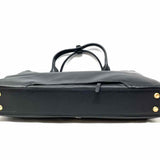 TUMI Cameron Business Brief Black Leather Briefcase