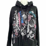 MAISON MARGIELA Women's Black Size 10 Pullover Graffiti Hoodie