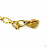 Swarovski Crystals Pave Elongated Egg Bead Pendant Gold Tone 24.25" Necklace
