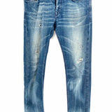 Diesel Women's Blue Size 32 Distressed Jeans