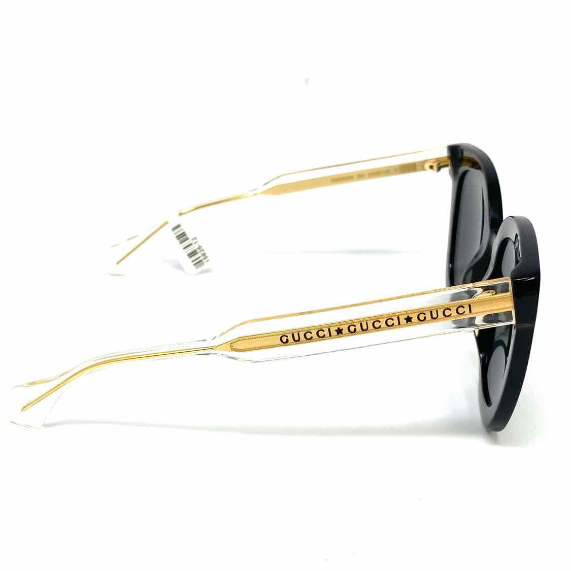 Gucci Black Clear Oversized Logo Sunglasses