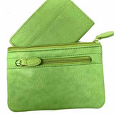 Rolfs Vintage Green Key Chain Leather Wallet & Insert