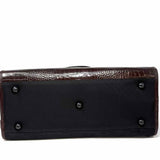 Adrienne Vittadini Velvet Black Quilted Duffle Bag