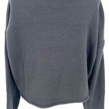 saltwater LUXE Women's Black White Size S Crop Heart Sweater