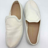 jenni kayne Slider Sneaker Women's White Size 40/10 Canvas Leather Trim Mules