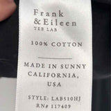 Frank & Eileen Women's Black Size L Collared Long Sleeve