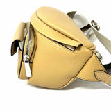 Michael Kors LG 2 in 1 Maisie Waist Pack Beige Zip Pebbled Leather Waist Bag