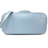 DKNY Bryant Blue Half Dome Leather Satchel