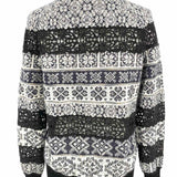 Chanel Women's Black & White Size 36/S Mock Neck Mohair Blend Knit Sweater
