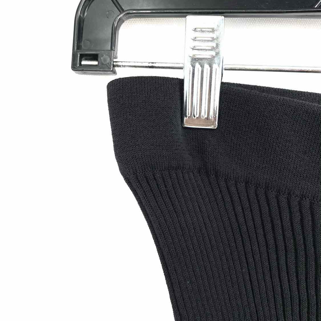 Cecilie Bahnsen Imona Women's Black Size XL Ribbed Knit Shorts