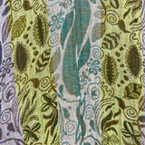 Beaded Green Blue Stripe Shawl