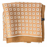 Brown Square 26" Geometric Scarf