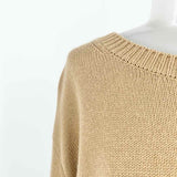 Vince Women's Beige Size S Cashmere Braided Sweater
