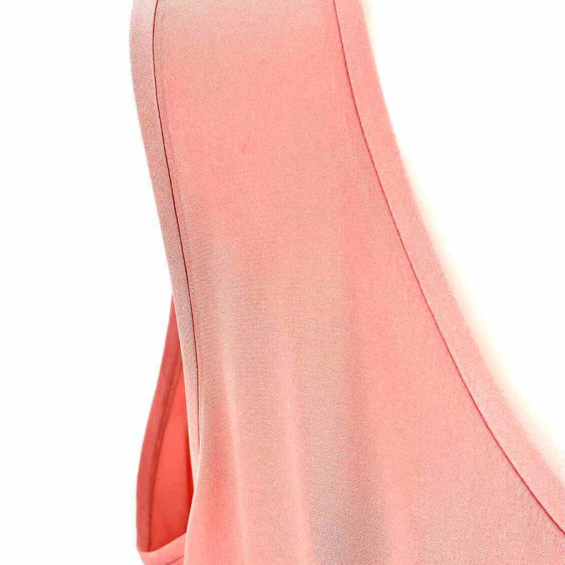 ST. JOHN Women's Pink Size L Scoop Neck Silk Sleeveless