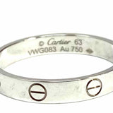 Cartier Love Ring Small Model size 10.25 18K 750 White Gold Ring