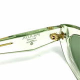 Prada Light green Oval Translucent Sunglasses