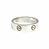 Cartier Love Ring Classic Model size 10.25 18K 750 White Gold Band Ring