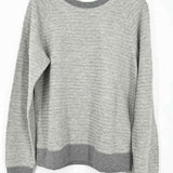 Billy Reid Men's Gray Size M Crew Neck Textured Sweater