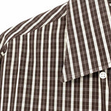Lorenzini Men's Brown Size XL Plaid Long Sleeve Button Down Shirt