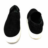 Vince Warren Women's Black White Size 7.5 Slip Suede Platform Sneakers