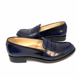 The Office of Angela Scott Ms. Madison Women's Navy Leather Size 39/9 Loafers